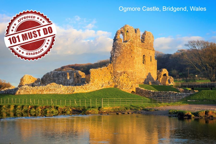 Ogmore Castle, Bridgend, Wales