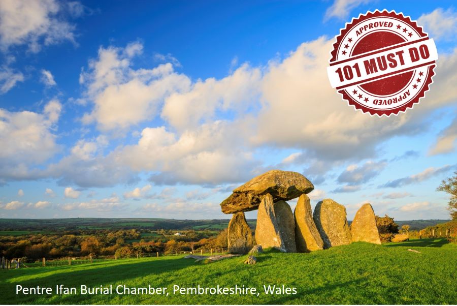 Pentre Ifan Burial Chamber, Pembrokeshire, Wales