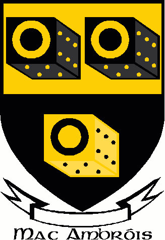 Ambrose family crest Ambrose family crest