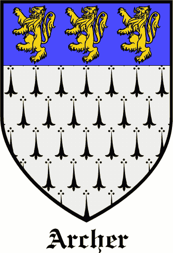 ARCHER family crest ARCHER family crest