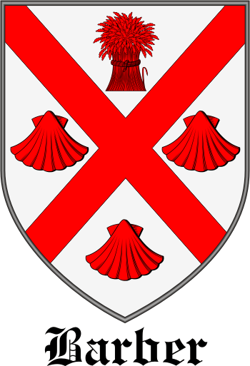 Barber family crest