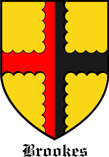 Brookes family crest Brookes family crest