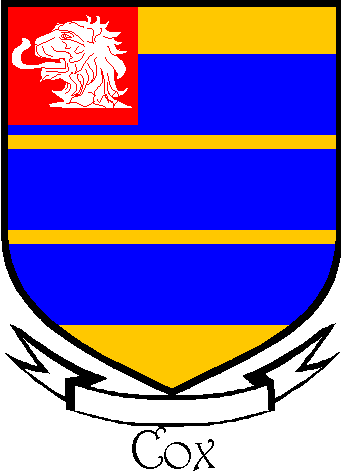 Coxe family crest