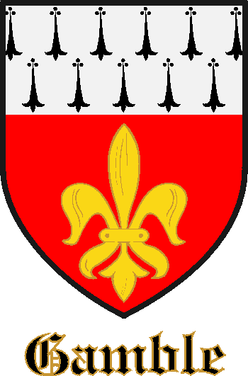 GAMBLE family crest GAMBLE family crest