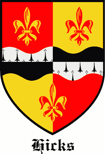 Hicks family crest Hicks family crest