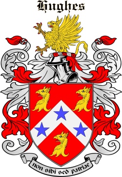 Hughes family crest Hughes family crest