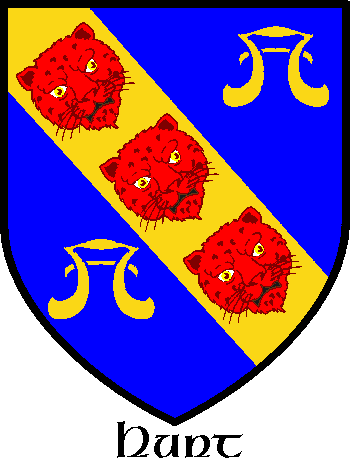 Hunte family crest Hunte family crest