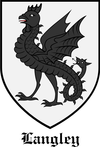 Langley family crest Langley family crest