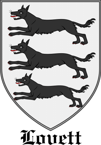 Lovett family crest Lovett family crest