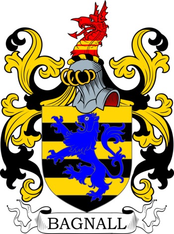 Bagnall family crest Bagnall family crest