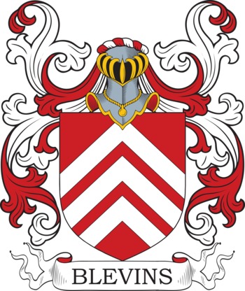 Blevins family crest Blevins family crest