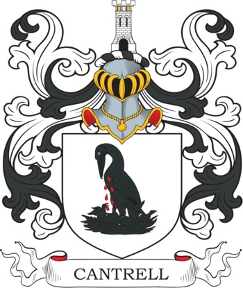 Cantrell family crest Cantrell family crest