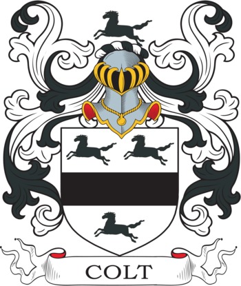 Colt family crest Colt family crest