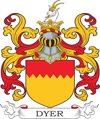 Dyer family crest