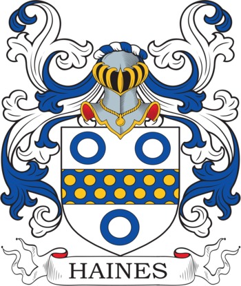 Haines family crest Haines family crest