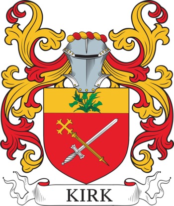 KIRK family crest KIRK family crest