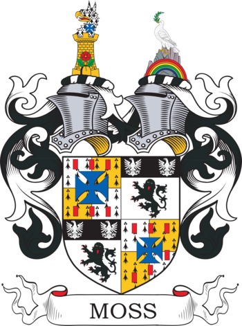Moss family crest Moss family crest