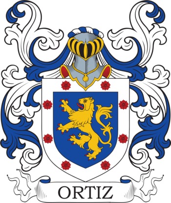 ORTIZ family crest ORTIZ family crest