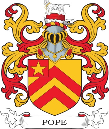 Pope family crest