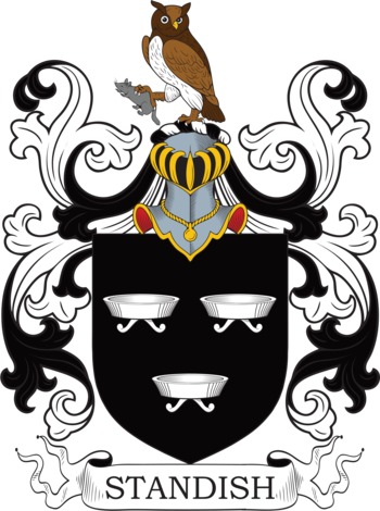 Standish family crest Standish family crest