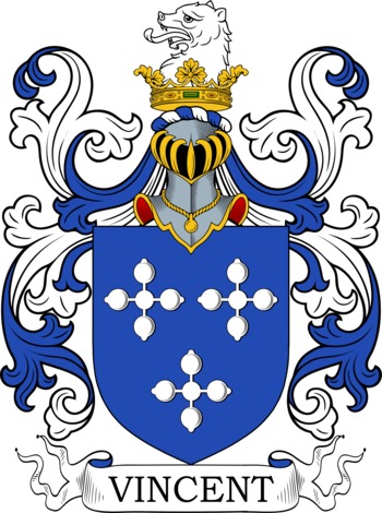 Vincent family crest Vincent family crest