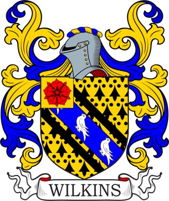 Wilkins family crest Wilkins family crest