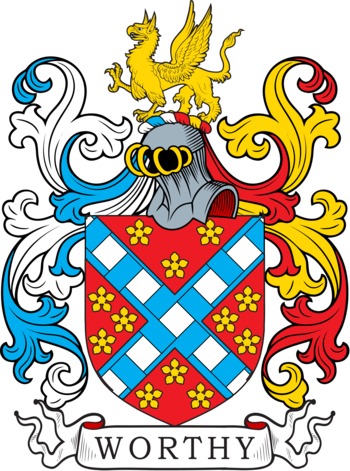 WORTHY family crest WORTHY family crest
