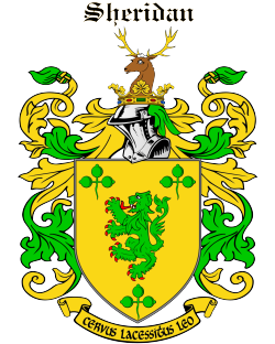 SHERIDAN family crest