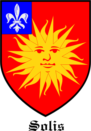 SOLIS family crest SOLIS family crest