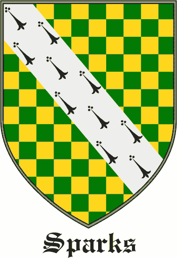 SPARKS family crest SPARKS family crest