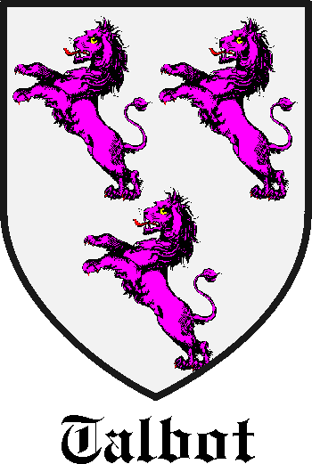 Talbot family crest Talbot family crest